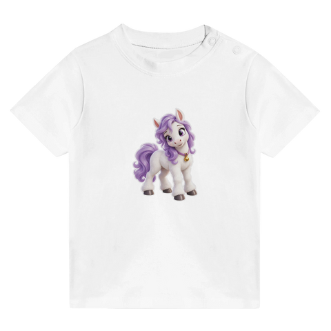 Lila Glöckchen – Baby-T-Shirt