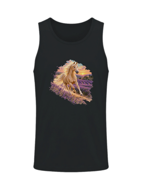 Palomino im Lavendelabend – Herren-Tank-Top