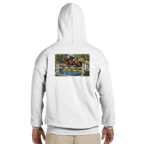 Über den Wassergraben – Hoodie mit Rückendruck