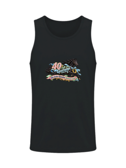 40 und voll im Galopp – Herren-Tank-Top