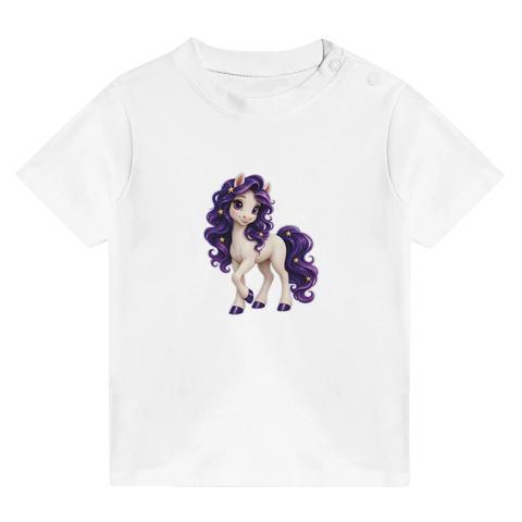 Sternenwirbel-Violetta – Baby-T-Shirt