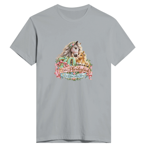 70 Jahre Pferdeglück – Herren-T-Shirt