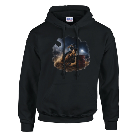 Barrel Racing bei Nacht – Hoodie