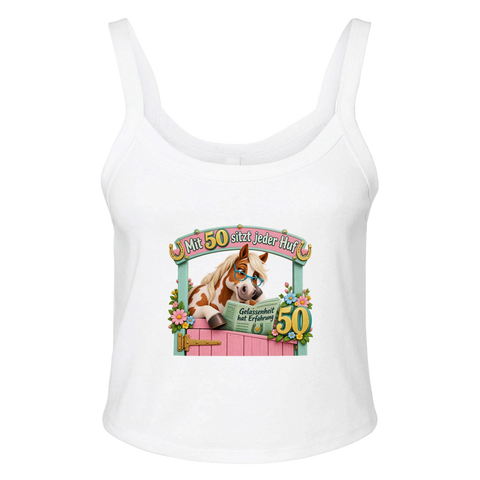 Mit 50 sitzt jeder Huf – Ripp-Tank-Top