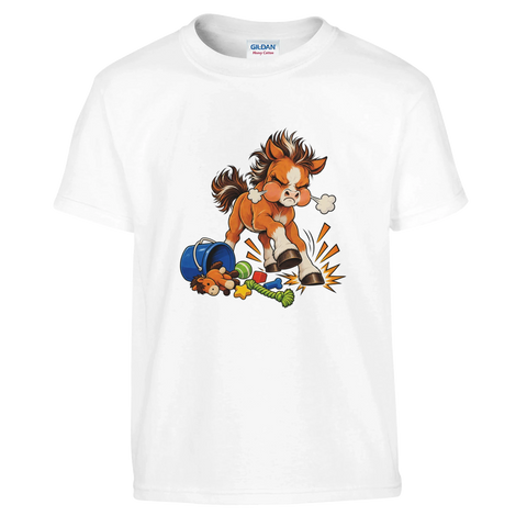 Trotziges Fohlen – Kinder-T-Shirt