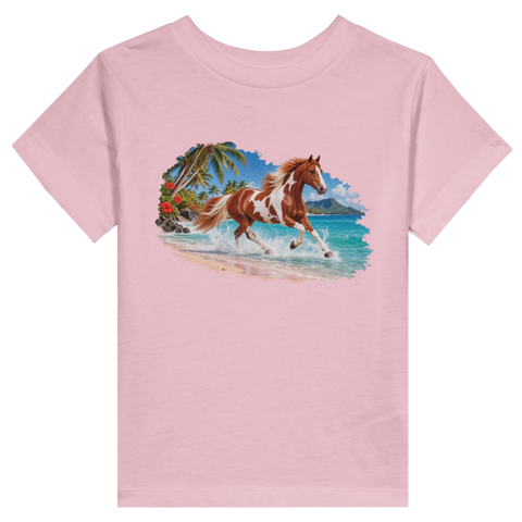 Pinto im türkisen Wasser – Kleinkind-T-Shirt