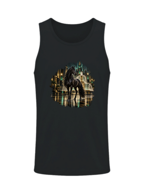 Rappe in der Art-déco-Stadtnacht – Herren-Tank-Top