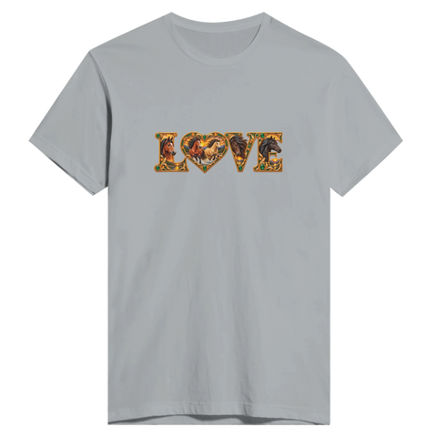 Love – Freiheit in Smaragd und Gold – Herren-T-Shirt