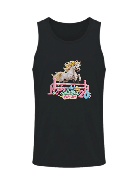 Jung, wild und sattelfest! – Herren-Tank-Top