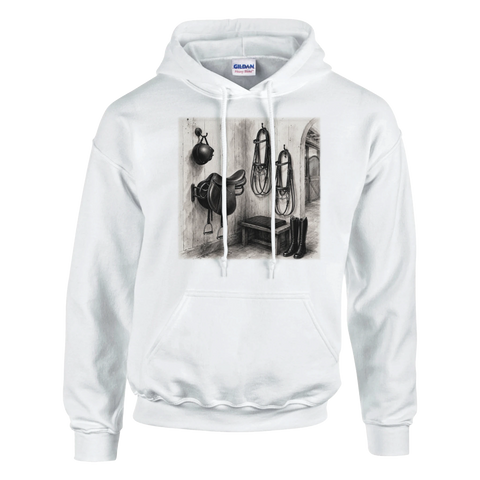 Sattelkammer als Aquarell – Hoodie