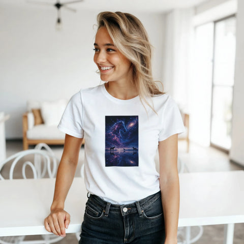 Galaxie auf dem Salzsee – Damen-T-Shirt