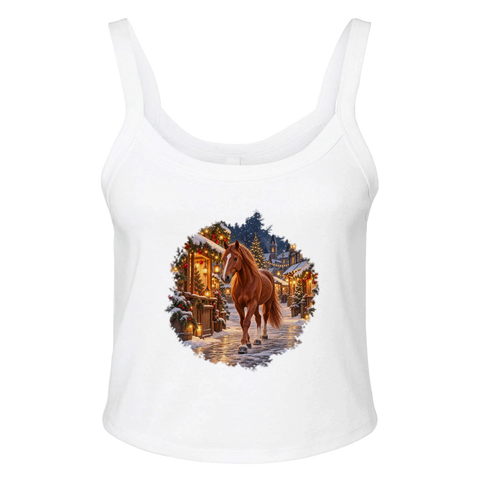Fuchs auf dem Weihnachtsmarkt – Ripp-Tank-Top