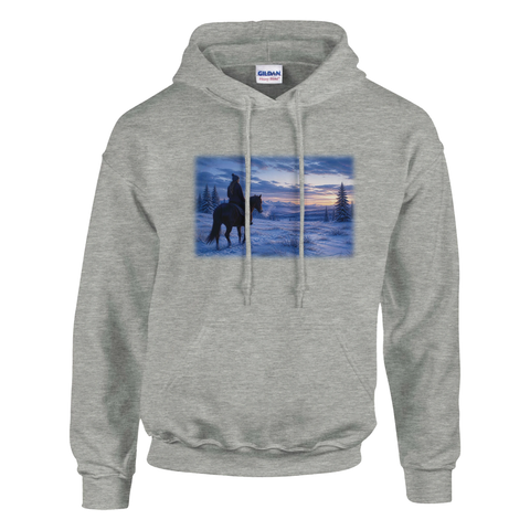 Winterritt durch den Schnee – Hoodie