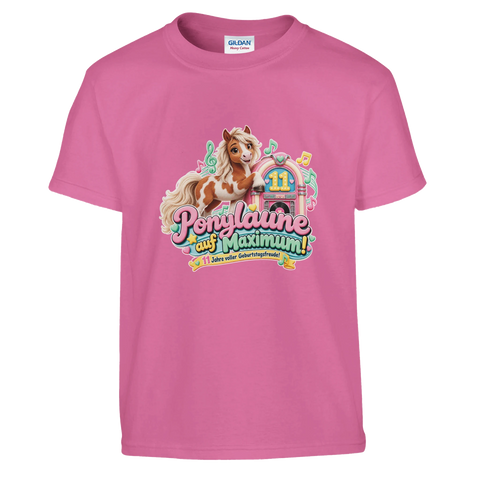 Ponylaune auf Maximum! (11 Jahre) – Kinder-T-Shirt