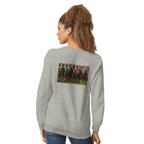 Start aus der Box – Pullover mit Rückendruck