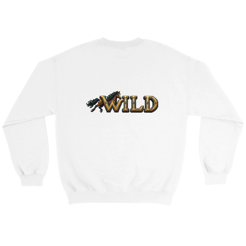 Wild – Brauner in Gold – Pullover mit Rückendruck