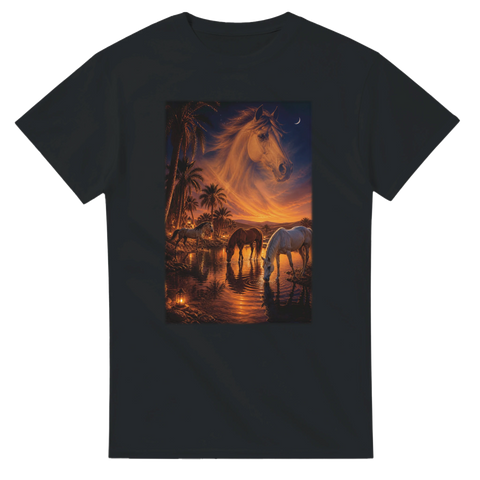 Arabische Oase im Abendlicht – T-Shirt