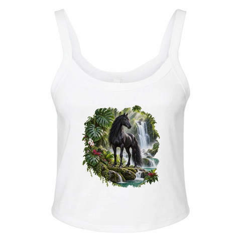 Rappe am Dschungelwasserfall – Ripp-Tank-Top