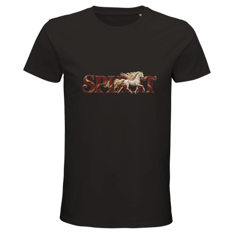 Spirit – Schimmel in Weinrot – Bio-T-Shirt Herren