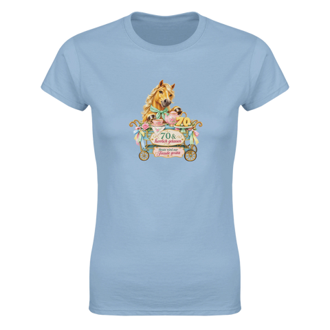 70 und herrlich gelassen – Damen-T-Shirt