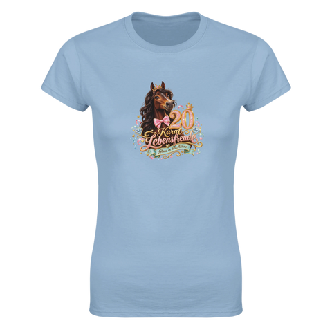 20 Karat Lebensfreude – Damen-T-Shirt