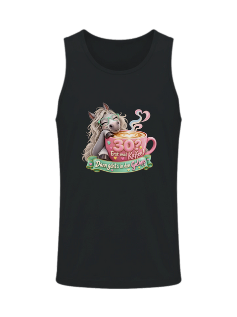 30? Erst mal Kaffee! – Herren-Tank-Top