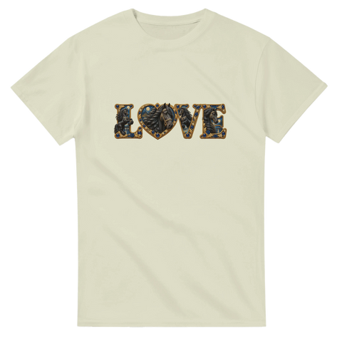 Love – Friese in Saphirblau – T-Shirt