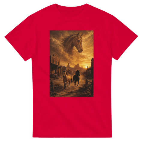 Geisterstadt der Mustangs – T-Shirt
