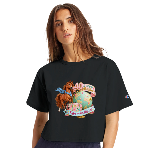 40 und reif fürs Abenteuer – Crop-Top