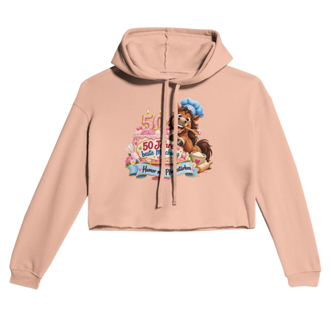 50 Jahre, beste Mischung – Cropped Hoodie
