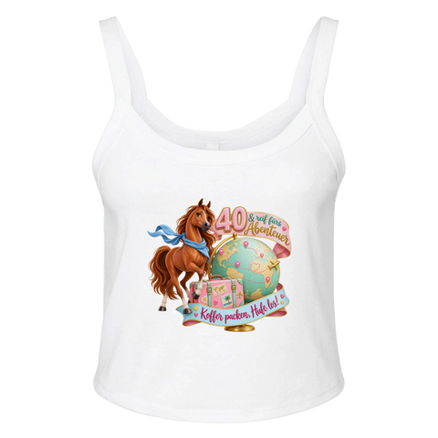 40 und reif fürs Abenteuer – Ripp-Tank-Top