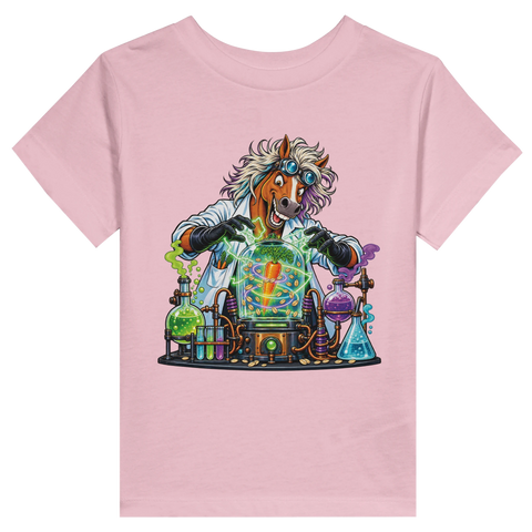 Verrückter Forscher im Möhrenlabor – Kleinkind-T-Shirt