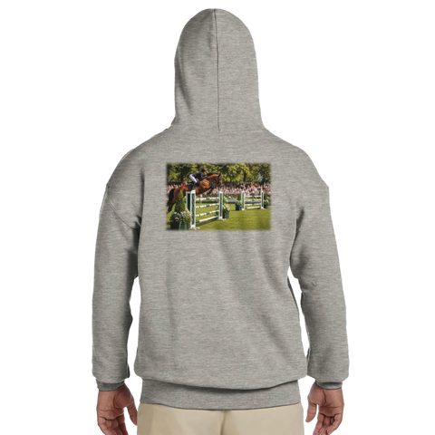Die Kombination – Hoodie mit Rückendruck