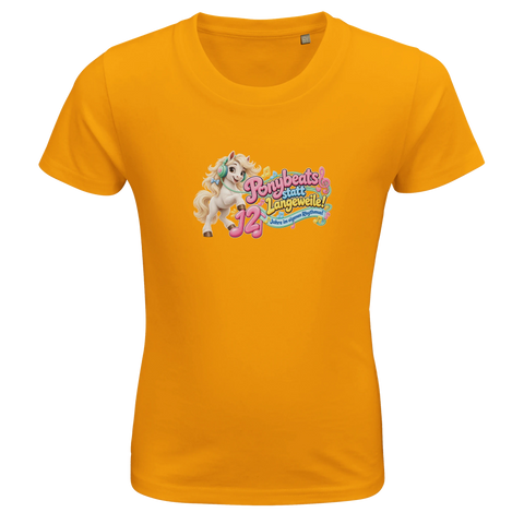 Ponybeats statt Langeweile! (12 Jahre) – Kinder-T-Shirt Bio