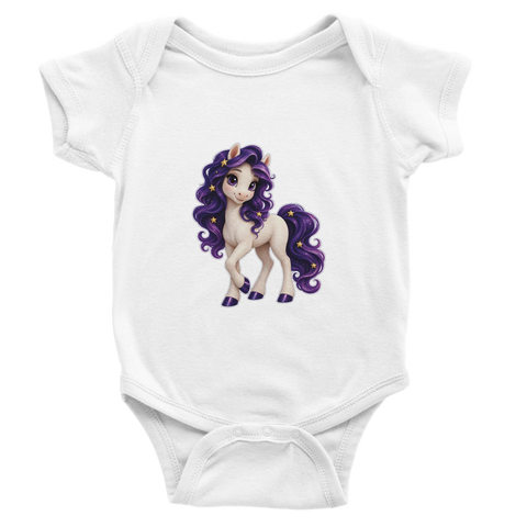 Sternenwirbel-Violetta – Baby-Strampler