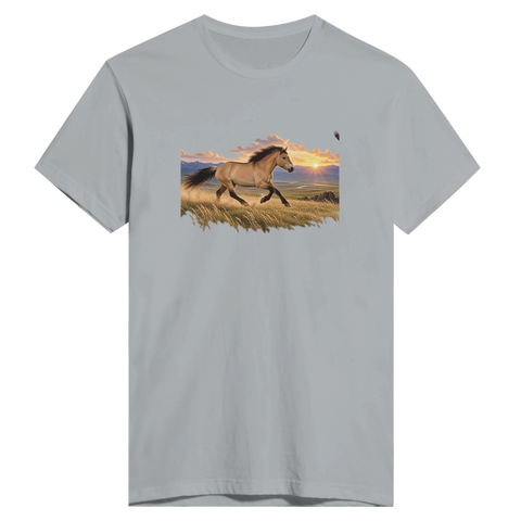 Falbe in der Steppe – Herren-T-Shirt