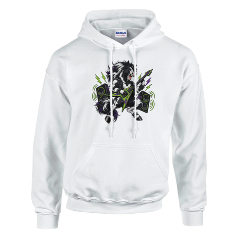 Heavy-Metal-Pferd mit Gitarre – Hoodie