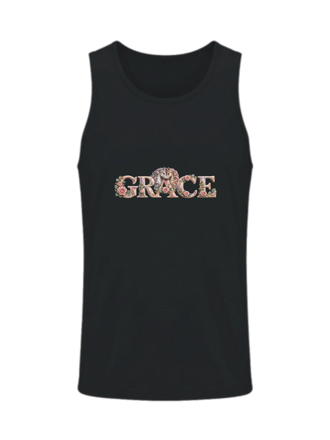 Grace – Pferdepaar zwischen Rosen – Herren-Tank-Top