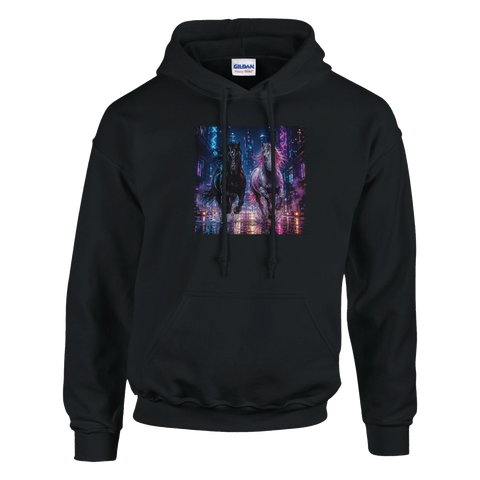 Neonstadt bei Nacht – Hoodie