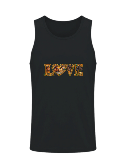 Love – Freiheit in Smaragd und Gold – Herren-Tank-Top