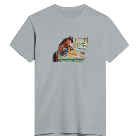 60 Jahre, gute Hufe – Herren-T-Shirt