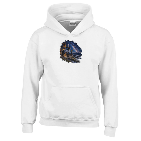 Blauschimmel unter der Milchstraße – Kinder-Hoodie