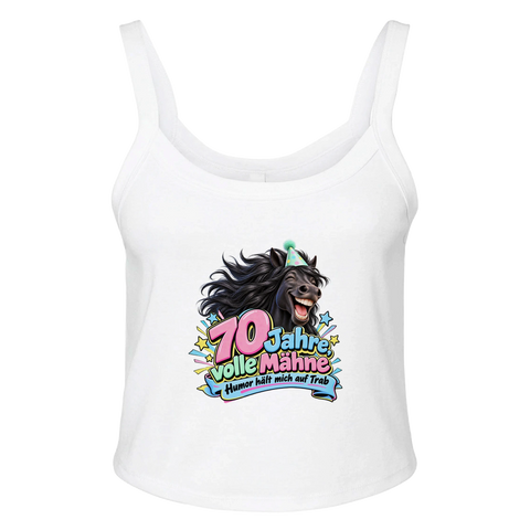 70 Jahre, volle Mähne – Ripp-Tank-Top