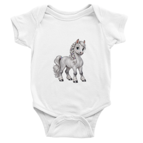 Silberperle – Baby-Strampler