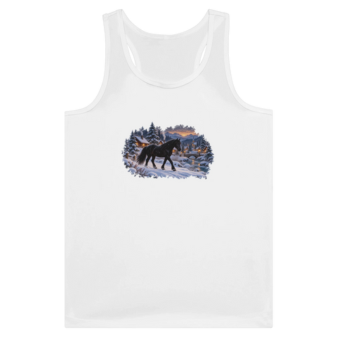 Rappe im verschneiten Bergdorf – Tank-Top