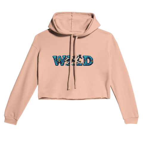 Wild – Paint im Pixel-Galopp – Cropped Hoodie