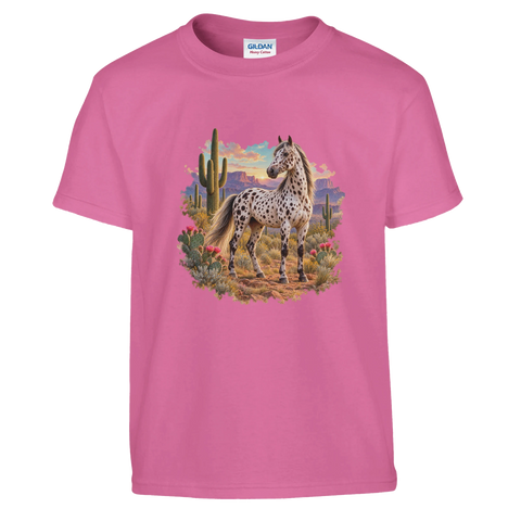Appaloosa im Wüstental – Kinder-T-Shirt