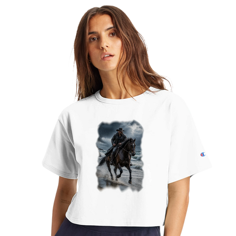 Sturmritt am Meer – Crop-Top