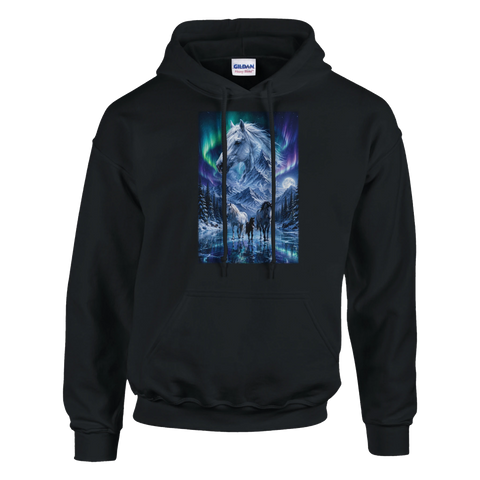 Aurora auf dem Eissee – Hoodie