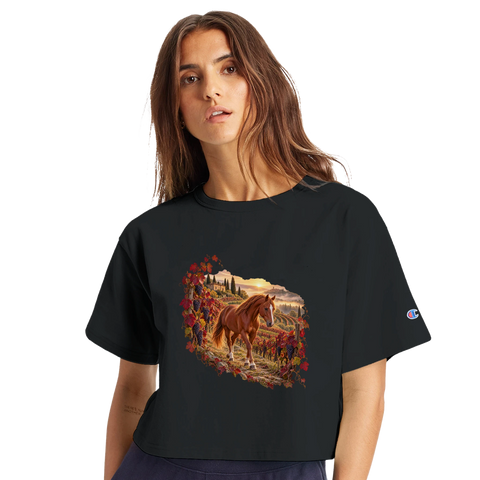 Fuchs im Herbstweinberg – Crop-Top